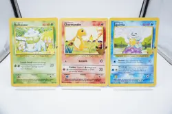 Pokemon First Partner JUMBO Kanto Starters Bulbasaur Charmander Squirtle x3 NM - Image 1