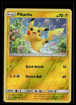 Pokemon TCG Hidden Fates #19/68 Pikachu Reverse Holo - Image 1