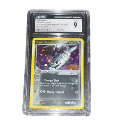 CGC 9 Dark Steelix 10/109 Reverse Holo EX Team Rocket Returns 2004 EN - Image 1