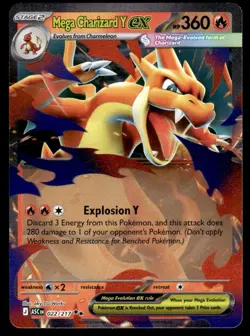 2026 ME: Ascended Heroes Mega Charizard Y ex - 022/217 Double Rare #022/217 - Image 1