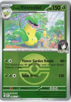 ERIKA'S VICTREEBEL (POKE BALL) 006/217 RARE ASCENDED HEROES POKEMON NM - Image 1