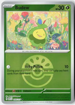BUDEW (FRIEND BALL) 016/217 COMMON ASCENDED HEROES POKEMON NM - Image 1