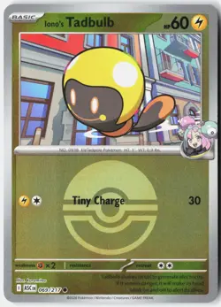 IONO'S TADBULB (POKE BALL) 069/217 COMMON ASCENDED HEROES POKEMON NM - Image 1