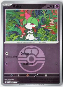 RALTS (LOVE BALL) 087/217 COMMON ASCENDED HEROES POKEMON NM - Image 1