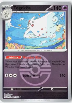 TOGEKISS (LOVE BALL) 082/217 RARE ASCENDED HEROES POKEMON NM - Image 1