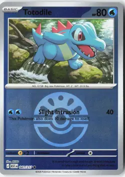 TOTODILE (FRIEND BALL) 041/217 COMMON ASCENDED HEROES POKEMON NM - Image 1