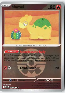 NUMEL (QUICK BALL) 027/217 HOLO COMMON ASCENDED HEROES POKEMON NM - Image 1