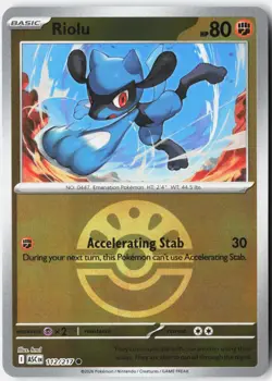 RIOLU (FRIEND BALL) 112/217 COMMON ASCENDED HEROES POKEMON NM - Image 1