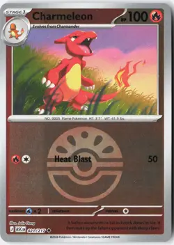 CHARMELEON (FRIEND BALL) 021/217 HOLO UNCOMMON ASCENDED HEROES POKEMON NM - Image 1