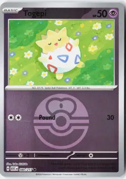 TOGEPI (LOVE BALL) 080/217 COMMON ASCENDED HEROES POKEMON NM - Image 1