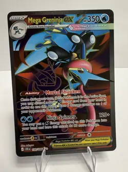 Pokemon TCG-Mega Greninja ex 100/086 Full Art Ultra Rare Chaos Rising - Image 1