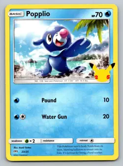 Popplio 023/025 Promo McDonald's 25th Anniversary Promos Pokemon MP - Image 1