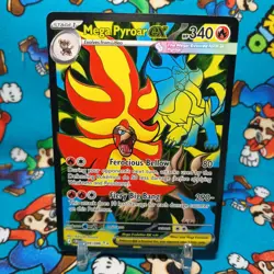 Pokemon Mega Pyroar ex 99/86 Full Art Double Ultra Rare Chaos Rising ME04 NM - Image 1