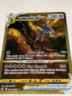 Pokemon Origin Forme Dialga VSTAR GG68/GG70 Crown Zenith GG Full Art Holo EN NM - Image 3