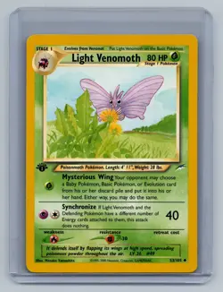 Neo Destiny #053/105 Light Venomoth 1st Edition - Image 1