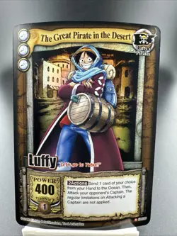 Bandai One Piece CCG Card Luffy The Great Pirate In The Desert Holo - Image 1
