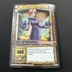 Bandai One Piece CCG Card Nami The Navigator The Smooth-Talking Navigator Holo - Image 1