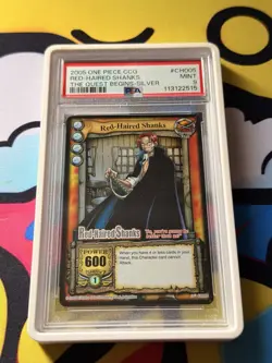 One Piece A Quest Begins Bandai 2005 CCG Red-Haired Shanks SR CH005 Silver Foil - Image 4