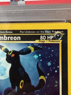 Pokemon Umbreon Holo Neo Discovery 13/75 PSA 5 EX 2001 Vintage WOTC w/Half Swirl - Image 2