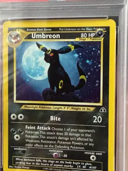 Pokemon Umbreon Holo Neo Discovery 13/75 PSA 5 EX 2001 Vintage WOTC w/Half Swirl - Image 3