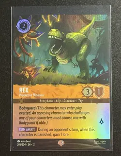 Disney Lorcana Rex - Protective Dinosaur 206/204 Epic Foil - Image 1