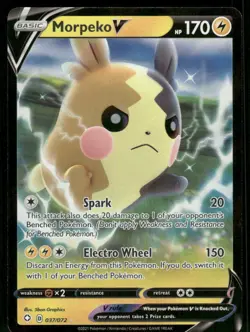 Morpeko V 079/202 Ultra Rare Holo NM Pokemon SWSH01: Sword & Shield Base Set - Image 1