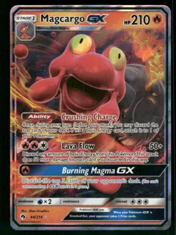 Magcargo GX 44/214 Ultra Rare Holo NM Pokemon SM - Lost Thunder - Image 1