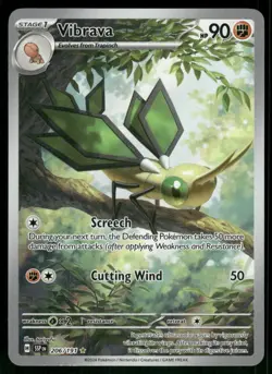 Vibrava - 206/191 Illustration Rare Holo NM Pokemon SV08: Surging Sparks - Image 1
