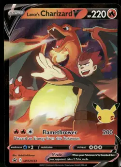 Lance's Charizard V - SWSH133 Promo Holo NM Pokemon SWSH: Sword & Shield Promo C - Image 1