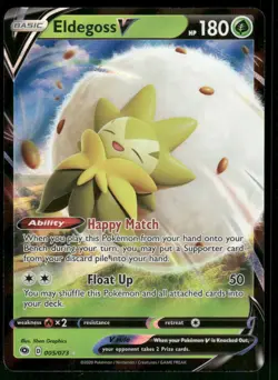 Eldegoss V 05/73 Ultra Rare Holo NM Pokemon Champion's Path - Image 1