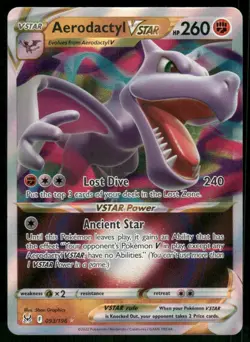Aerodactyl VSTAR 093/196 Ultra Rare Holo NM Pokemon SWSH11: Lost Origin - Image 1