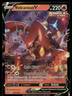 Volcanion V 025/198 Ultra Rare Holo NM Pokemon SWSH06: Chilling Reign - Image 1