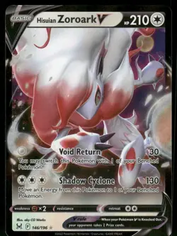 Hisuian Zoroark V 146/196 Ultra Rare Holo NM Pokemon SWSH11: Lost Origin - Image 1