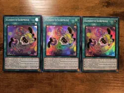 x3 YummySurprise JUSH-EN025 yugioh Justice Hunters 1st Edition NM - Image 1