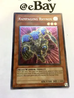 YUGIOH - RAMPAGING RHYNOS - CDIP-EN031 - ULTIMATE RARE - NM - CYBERDARK IMPACT - Image 5