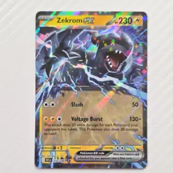 Pokemon TCG Zekrom ex Full Art Holo Double Rare 034/086 Sv: Black Bolt 230 HP - Image 1
