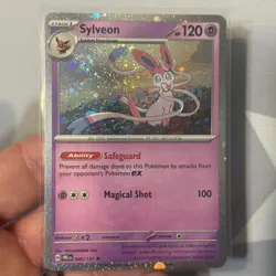Pokemon Sylveon 🌀 040/131 Cosmos Holo Prismatic Evolutions Promo Tin Art - Image 5