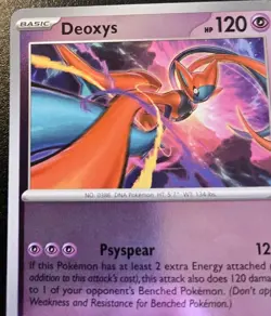 Deoxys 032/086 Reverse Holo Uncommon Mega Evolution: Chaos Rising Pokemon TCG - Image 2