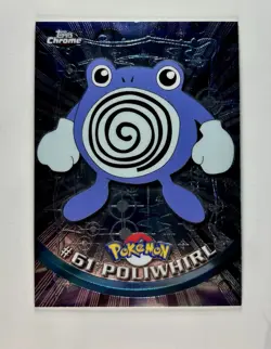 Poliwhirl 2000 Topps Chrome Pokemon TV Animation Series 1 #61 * Near Mint - Image 1