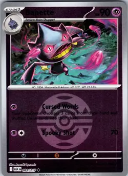 Banette (Dusk Ball) 091/217 Holo Ascended Heroes Pokemon Reverse Holo NM - Image 1