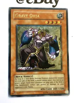 YUGIOH - GRAVE OHJA - TLM-EN017 - ULTIMATE RARE - NEAR MINT - THE LOST MILLENIUM - Image 2