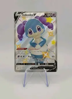 Pokemon TCG: Indeedee V SV114/SV122 Shiny Holo Rare - Shining Fates - NM - Image 1