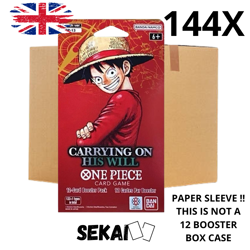 ONE PIECE OP13 CARRYING ON HIS WILL PAPER SLEEVE BOOSTER CASE 144X ENG ENGLISH - Image 1