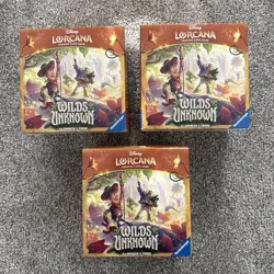 Disney Lorcana - Wilds Unknown - Illumineer's Trove (LOT of 3) NEW/SEALED! - Image 1