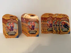 Lot of 26 Disney Lorcana Trading Card Game Wilds Unknown Sleeved Booster Pack - Image 1