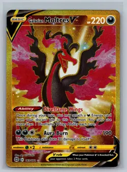Galarian Moltres V 183/172 Secret Rare Brilliant Stars Pokemon Card Near Mint - Image 1