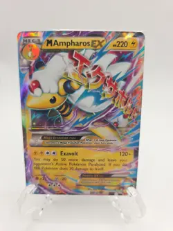 Pokemon TCG M Ampharos EX 28/98 XY Ancient Origins Ultra Rare Card MP - Image 1