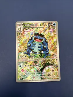 Seismitoad 105/086 Sv: Black Bolt Holo Illustration Rare Pokemon Card - Image 1