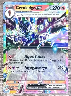 Ceruledge EX 36/191 Surging Sparks Pokemon Card 2024 TCG Ultra Rare Collectible - Image 1