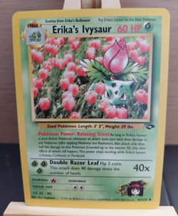 Pokemon TCG Card Gym Challenge Erikas Ivysaur 41/132 EXC 2000 WOTC - Image 1